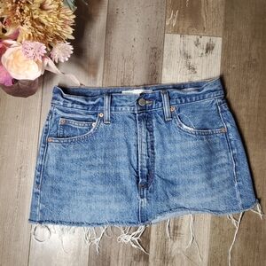 Denim Forum The '90s Ricci Skirt Mini Denim Jean Skirt Size 25 NWOT